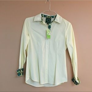 NWT C.Wonder green button up shirt